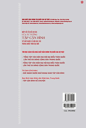 Một số vấn đề cơ bản của tư tưởng Tập Cận Bình về chủ nghĩa xã hội đặc sắc Trung Quốc thời đại mới - bản in 2024