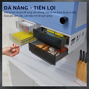 Ngăn kéo đa năng DandiHome dán dưới mặt bàn làm việc và tủ bếp 