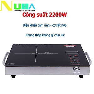 [Hàng chính hãng] Bếp Điện Hồng Ngoại Ladomax Ha666 khung tay cầm inox, công suất 2200W