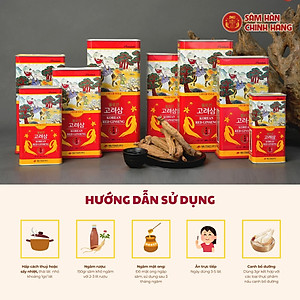 Hồng sâm khô nguyên củ Daedong Korea 6 năm tuổi - Korean Red Ginseng 6 Years Premium (300 Grams 11-20 củ sâm)