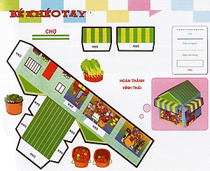 Sách Cắt Và Dán Hình 3D - Bé Khéo Tay - Thế Giới Sáng Tạo