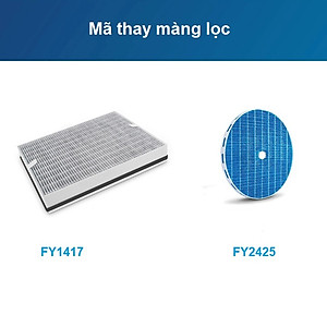 Máy lọc không khí 2 trong 1 kèm chức năng tạo độ ẩm Philips Series 3000 AC2726/00 - Hàng Nhập Khẩu