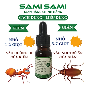 Thuốc diệt kiến gián sinh học SAMI SAMI cao cấp thế hệ mới, diệt kiến gián tận gốc mạnh hơn gấp đôi hoạt chất sinh học