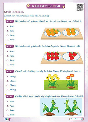 Bộ ÔN HÈ Lớp 1 (Toán + Tiếng Việt) - Dành cho học sinh lớp 1 lên lớp 2 - Theo chương trình SGK mới nhất