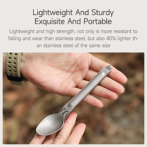 Muỗng Nĩa Xiaomi Youpin Nextool Bằng Thép Không Gỉ Tiện Lợi Cho Dã Ngoại Hàng nhập khẩu