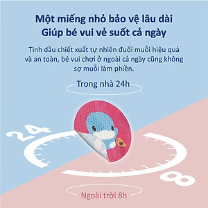 SET MIẾNG DÁN TINH DẦU CHỐNG MUỖI CHO BÉ KUKU KU1125 ( 12 MIẾNG )