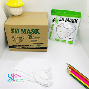 Thùng khẩu trang 5d SHB pro mask nguyên thùng, khẩu trang 5d mask hàn quốc cao cấp