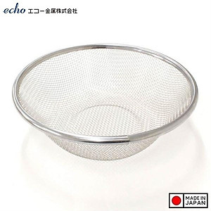 Rổ tròn đáy sâu Echo Metal φ18cm, làm từ chất liệu inox không gỉ, độ bền đẹp lâu dài theo thời gian - Hàng nội địa Nhật Bản