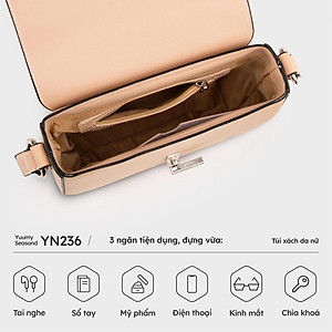 Túi Yuumy ( Thời trang nữ dây đeo điều chỉnh đa năng size 21 - Túi đeo chéo da Seasand YN236 )