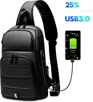 Túi đeo chéo đeo ngực nam thông minh đa chức năng thời trang cao cấp phong cách cá tính