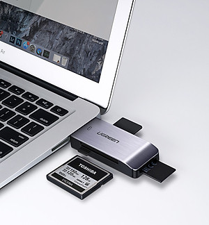 Đầu Đọc Thẻ Nhớ Đa Năng Chuẩn USB 3.0 Ugreen 50541 - SD/TF/CF/MS - Hàng Chính Hãng