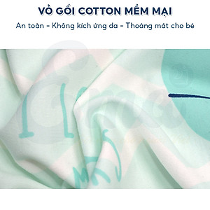 Gối cao su non trẻ em thiết kế công thái học cho bé từ 1-6 tuổi - Hàng cao cấp với ruột gối đục lỗ thoáng khí