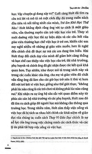 Thay Vì Giáo Dục