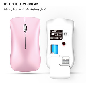 Chuột không dây sạc pin HXSJ T27, Chuột không dây cao cấp T27 - Hàng chính hãng