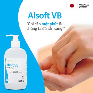 Cồn Sát Khuẩn Tay Nhanh Thường Quy Và Ngoại Khoa SARAYA ALSOFT VB - 500ML