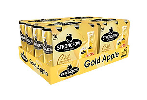 Thùng 24 Lon Nước Táo Lên Men Strongbow Vị Táo Nguyên Bản 320ml/lon
