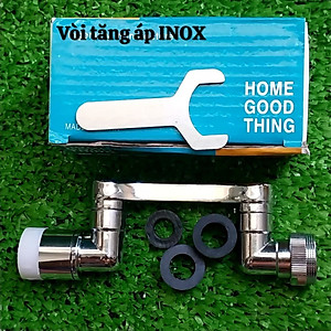 Vòi nước tăng áp Inox cao cấp thiết kế xoay 1080đ với 2 chế độ phun nước tiết kiệm