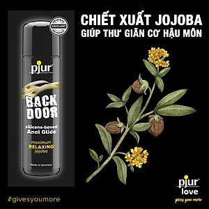 Combo 2 chất bôi trơn silicone cho quan hệ đường hậu pjur BACK DOOR Relaxing Anal Glide 1.5ml