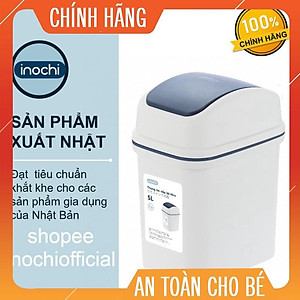 Thùng rác nắp lật Inochi 5L (tiêu chuẩn Nhật Bản)