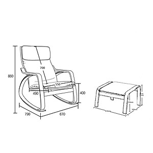 Ghế thư giãn | POANG | plywood óc chó/bạch dương | vải cotton | nâu | R67xS139xC86 cm