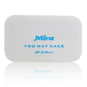 Phấn nén trang điểm siêu mịn Mira Two Way Cake Hàn Quốc 12g No.23 Natural Beige tặng kèm móc khoá