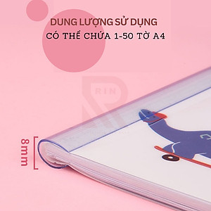 File đựng tài liệu rút gáy A4 / kẹp tài liệu rút gáy A4 trong suốt 