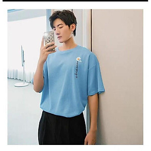 Áo thun ngắn tay không cổ ️Áo thun Stee cúc signature ️ ️chất vải cotton chất mịn tốt PhillipStore