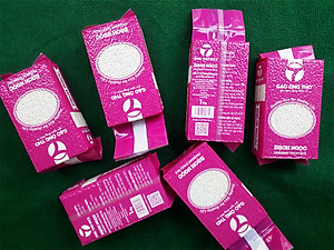 Gạo Nếp Bạch Ngọc Túi 1Kg - Gạo Ông Thọ - Hạt tròn đều, cơm dẻo mềm