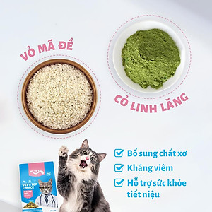 [Hoả tốc] Thức Ăn Cho Mèo MRVET T2 Mới, Gói 1KG Tăng Cường Omega 3, Mượt Lông, Giảm Rụng