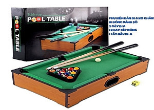 Bàn bida mini cho trẻ em size 51.5x31x9cm bằng gỗ, mặt nhung cực đẹp