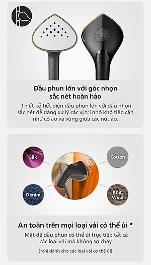 Bàn Ủi Hơi Nước Trụ Đứng Philips STE3170 /80 Có Cầu Ủi StyleBoard nghiêng, Premium (2000W) - Hàng Chính Hãng