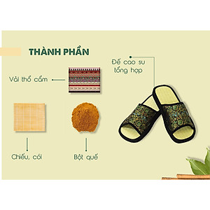 Dép chiếu mang trong nhà Hương Quế