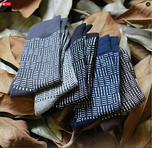 SET 5 tất nam dài đi giày tây công sở họa tiết caro nhỏ MM3