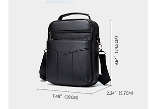 Túi đeo chéo nam 100% da bò thật cao cấp phong cách mới