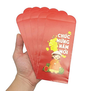 Bộ 5 Bao Lì Xì Tết - FAHASA 03 - Chúc Mừng Năm Mới