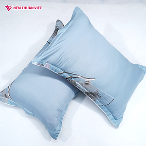 Vỏ Áo gối nằm Thuần Việt - Lụa Tencel Thoáng Mát, Thấm Hút Mồ Hôi Tốt - Họa Tiết Hoa Văn - Đa Dạng Họa Tiết