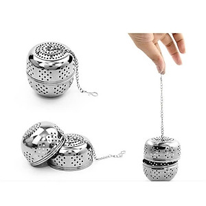 Dụng cụ lọc gia vị, giỏ lọc gia vị bằng inox Dụng cụ thảo dược, gia vị hầm và lọc trà hình quả cầu bằng inox IN48 (Chọn kích thước)
