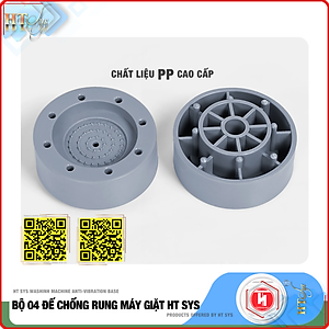 Bộ 4 đế chống rung máy giặt-HT SYS - Giao màu ngẫu nhiên