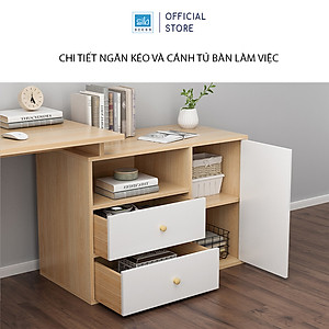 Bàn Làm Việc, Học Tập Cá Nhân Hoặc 2 Người Hiện Đại, Tiện Nghi Thương Hiệu SIB Decor BLV54