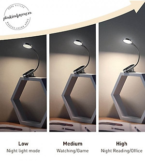 Đèn đọc sách kẹp bàn BASEUS Comfort Reading Mini Clip Lamp không dây cảm ứng