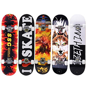 Ván trượt Người Lớn Skateboard Mặt Nhám, Bánh Pu  Cỡ Đại 80x20+ Khung Hợp Kim Nhôm Chịu Lực(Nhiều Màu sắc)
