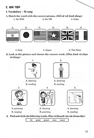 Sách tham khảo- Bài Tập Tiếng Anh 3 - Bám Sát SGK I Learn Smart Start_HA