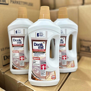 Nước lau sàn gỗ Denkmit Đức 1 lít sạch bóng, Đuổi côn trùng, Bảo vệ sàn gỗ bền đẹp