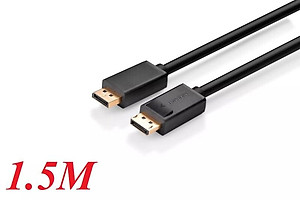 Ugreen UG10245DP102TK 1.5M Màu Đen Cáp 2 Đầu Displayport chuẩn V1.2 thuần đồng - HÀNG CHÍNH HÃNG
