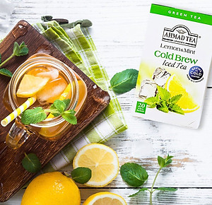 TRÀ PHA LẠNH AHMAD ANH QUỐC - BẠC HÀ (40g) - Lemon & Mint Cold Brew - Đặc biệt phù hợp trong những ngày hè nóng rực