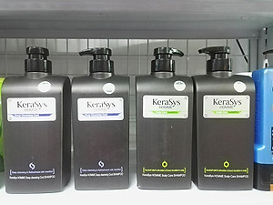 Dầu gội nam Kerasys Home Deep hương bạc hà mát lạnh và tạo nếp tóc Hàn Quốc 550ml + Móc khoá 