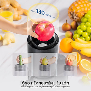 Máy ép chậm Elmich JEE-8758, công suất 240W, bảo toàn dưỡng chất, giữ trọn hương vị, ép kiệt bã tới 98% - Hàng Chính Hãng