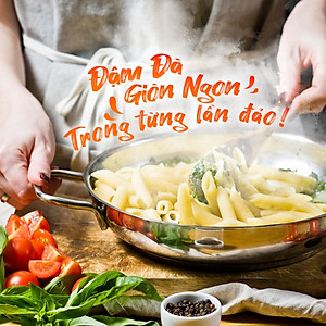 Chảo xào Inox 5 lớp đúc liền khối Kalpen Lager LX32 size 32cm, bảo hành 30 năm