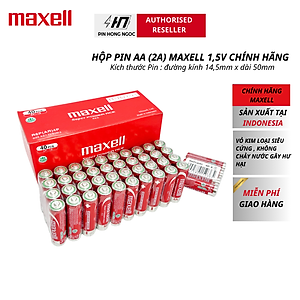 Hộp 40 Viên Pin AA ( Pin Tiểu ) Maxell Siêu Bền - Hàng nhập khẩu