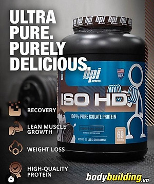 Sữa tăng cơ BPI Sports Iso HD 100% Pure Isolate Protein 2.2kg